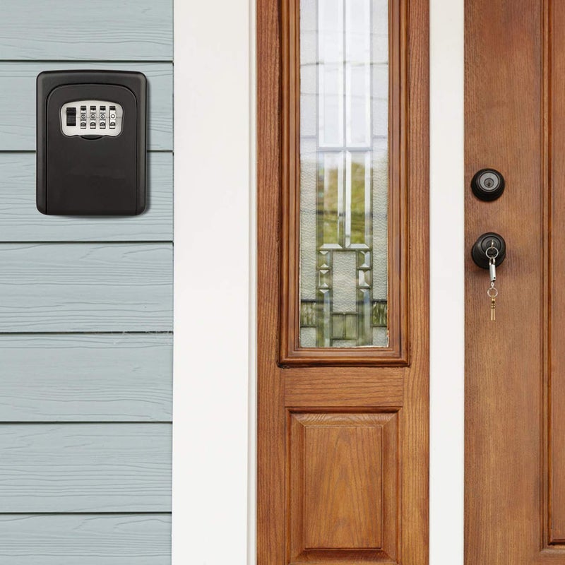 Mishrit Combination Key Safe BoxKey Storage Cabinets Box4 Digit Numeric Password Key Lock Box for HomeWall Mounted Metal Key Safe BoxKey Hiders to Hide a Key OutsideMulti ColorPack of 1 - Image 3