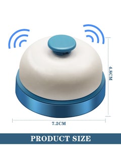 SYOSI 2 Pcs Call Bell, Service Bell Desk Bell Dinner Desk Bell Front Desk Bell, with Metal Anti-Rust Construction, Desk Bell for Schools, Restaurants, Reception Areas, Hospitals, Warehouses (2.8 inch)  - Image 2