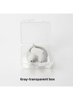 [Arrival] Soundproof Earplugs Anti-noise Sleep Earplugs Anti-water Silicone Earplugs Swimming Earplugs Factory-Color:Gray-transparent Box