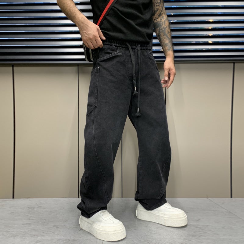 Unisex Classic Denim Jeans Loose Fit Daily Outdoor Wear - Image 4