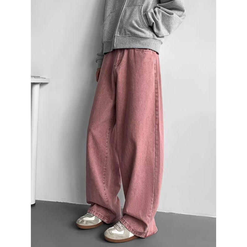 Unisex Classic Denim Jeans Loose Fit Daily Outdoor Wear - Image 1