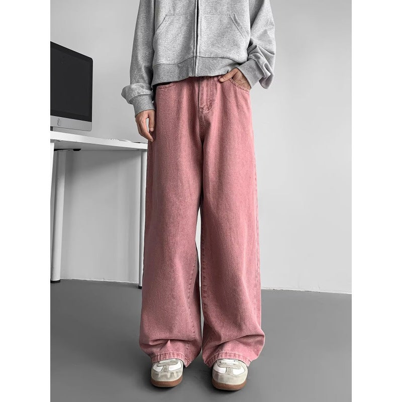 Unisex Classic Denim Jeans Loose Fit Daily Outdoor Wear - Image 5