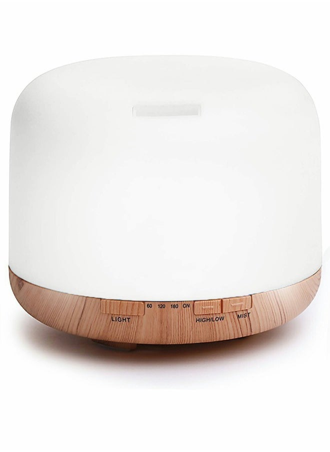 HomarKet - 500ml Premium, Essential Oil Diffuser with 7 Colors LED Lights, 5 in 1 Ultrasonic Aromatherapy Fragrant Oil Humidifier Vaporizer, Timer and Auto-Off Safety Switch - Image 1