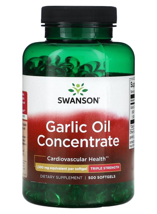SWANSON Garlic Oil Concentrate 1500 mg 500 Softgels