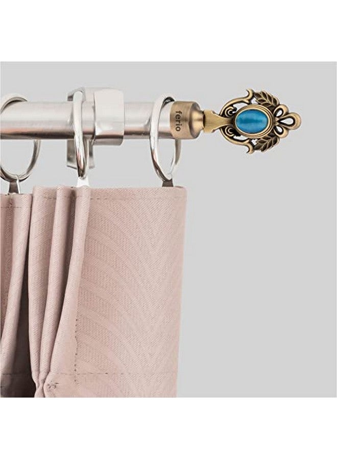 FERIO FERIO Curtain Brackets for Curtain Holders 1 Inch Curtain Rod Holders No Drilling Bracket, Diamond Curtain Accessories for Window Accessories for Home Décor and Furnishing (Pack of 10, Antique Brass) - Image 4