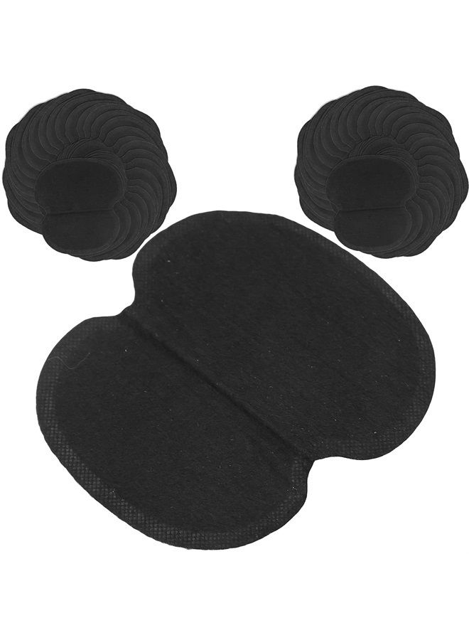 Ymiko Underarm Sweat Pads, Underarm Pad 60Pcs Underarm Armpit Sweat Pads Non Woven Fabric Dress Clothing Underarm Sweat Pads Black Dress Shields