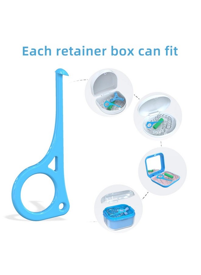 Aligner Removal Tool 5 Invisible Braces Removal Tools Retainer Remover Tool Suitable For Removing Braces Trays Retainers Dentures And Aligners(Blue).