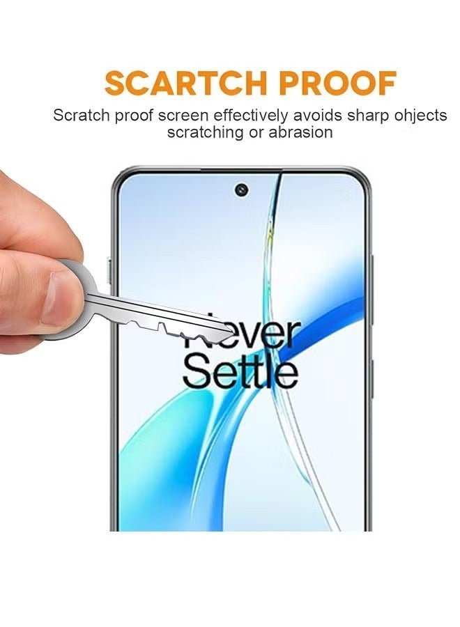 أوشن واقي شاشة شاشة 2 PCS لـ OnePlus Nord CE4 5G ، فيلم زجاجي كامل HD HD ، 9H مُقسِّرًا ، فيلم واقٍ من شاشة الشاشة المضادة للخلع ، مناسب لـ OnePlus Nord CE4 5G ، Black/Clear - Image 3