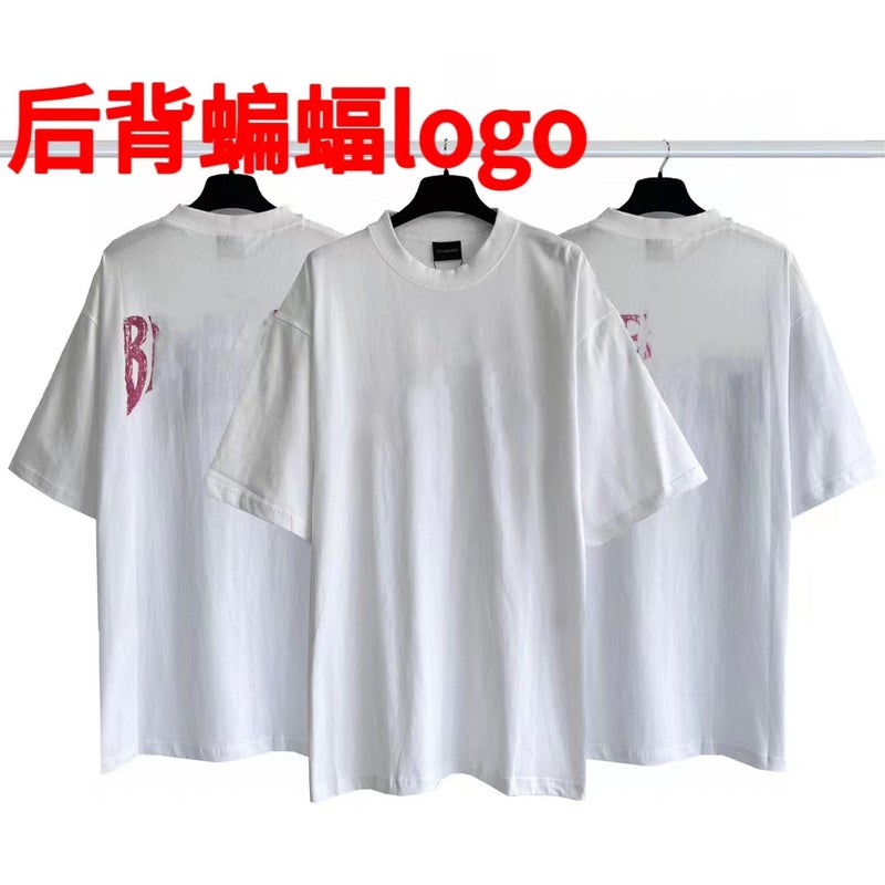 2024 Trendy Brand High Street Joint Music Limited Tear Printed Short-Sleeved T-Shirt Loose Casual Male And Female Couple Tee - Image 5