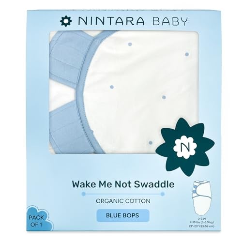 NINTARABABY Swaddle Wrap – Premium Organic Cotton, Wake Me Not Swaddle with Baby-Safe Velcro, Ultra-Soft & Snug Newborn Sleep Sack, Breathable Swaddling Blanket, Gift for Infant 0-3 Months - Image 1