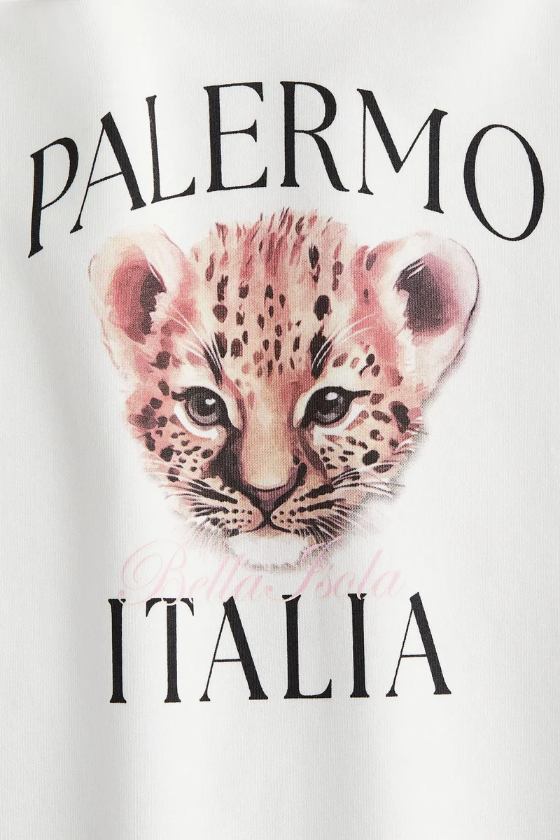 H&M Oversized motif-detail hoodie