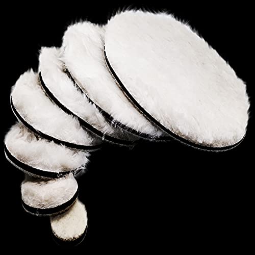 DIY Crafts 2 Pcs, 3" inch Wool Felt Pad Only, Wool Felt Pad For Drill Adapter Artificial Stone Furniture Cars Polishing Buffer Waxing Pad W (2 Pcs, 3" inch Wool Felt Pad Only) - Image 4