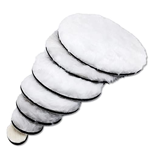 DIY Crafts 2 Pcs, 3" inch Wool Felt Pad Only, Wool Felt Pad For Drill Adapter Artificial Stone Furniture Cars Polishing Buffer Waxing Pad W (2 Pcs, 3" inch Wool Felt Pad Only) - Image 1