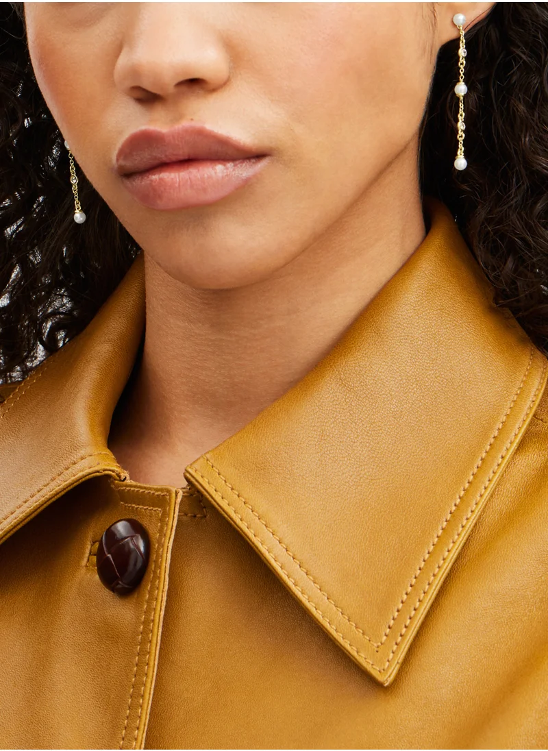 COACH Pearl Linear Earrings