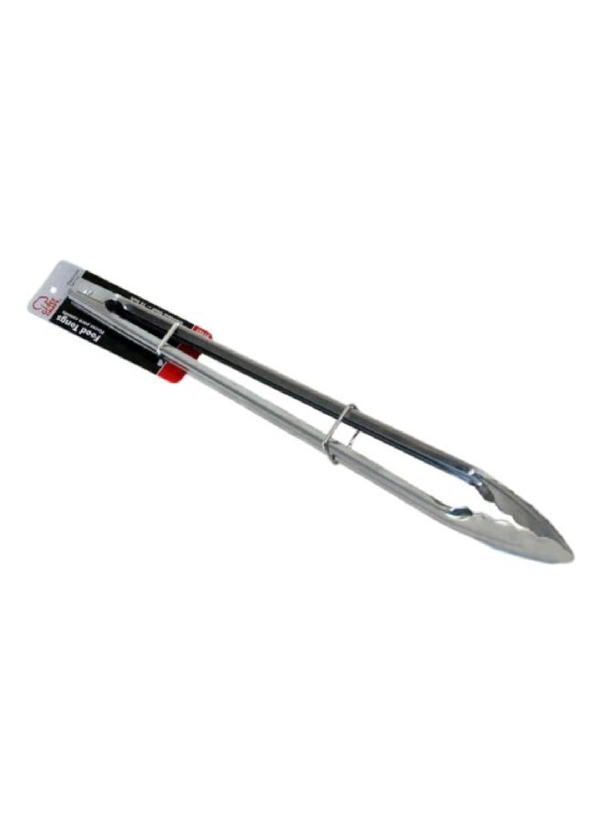Chef Craft Stainless Steel Clam Shell Food Service Tong with Sliding Ring Silver 16 Inch 21452  - Image 5