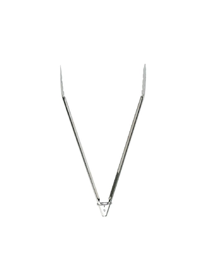 Chef Craft Stainless Steel Clam Shell Food Service Tong with Sliding Ring Silver 16 Inch 21452  - Image 2