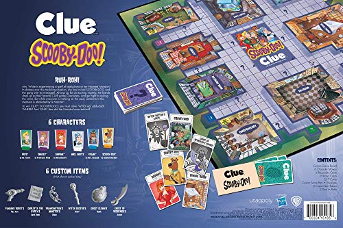 USAopoly CLUE: Scooby-Doo Board Game | Official Scooby-Doo Merchandise Based on The Popular Scooby-Doo Cartoon | Classic Clue Game Featuring Scooby-Doo Characters | Gather The Gang and Solve The Mystery! - Image 3