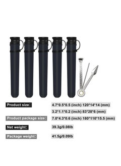 Generic King Size Pre-Rolled Paper Tube Storage Container, Waterproof, Crush Proof Rolled Paper Tube, Black (5 pieces)  - Image 4