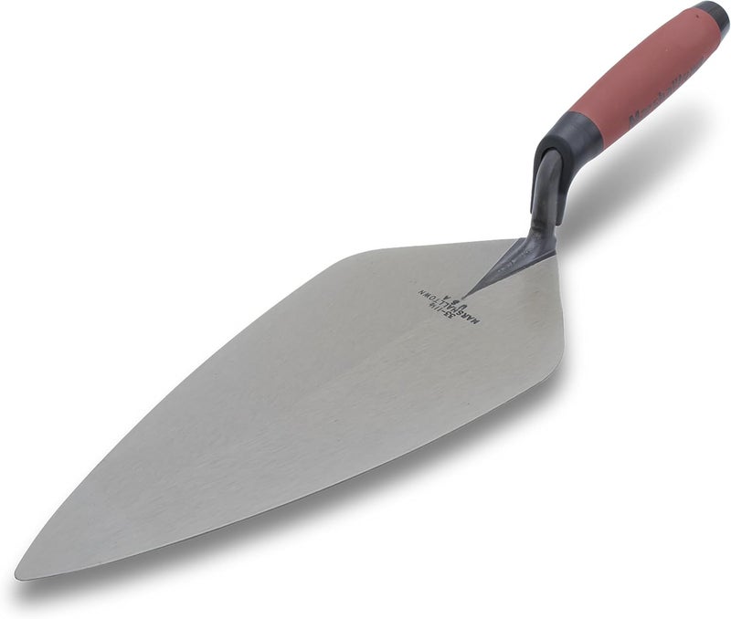 MARSHALLTOWN ملاقط الطوب، نمط لندن، 12 × 5-1/8 بوصة، مقبض دورا سوفت، أعمال الطوب، أعمال الكتل، أعمال الحجر، البناء، صنع في الولايات المتحدة الأمريكية، 33 12FG - Image 1