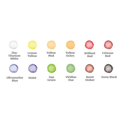 Derwent Academy Watercolour Paints 12ml (Pack of 12) - Image 3
