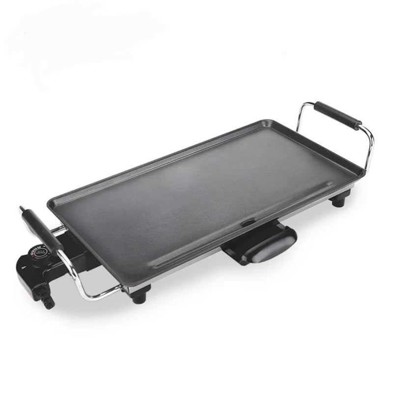Electric Flat Grill kb1057, 2000 Watts, 46x26cm, Detachable Plate, Black - Image 1