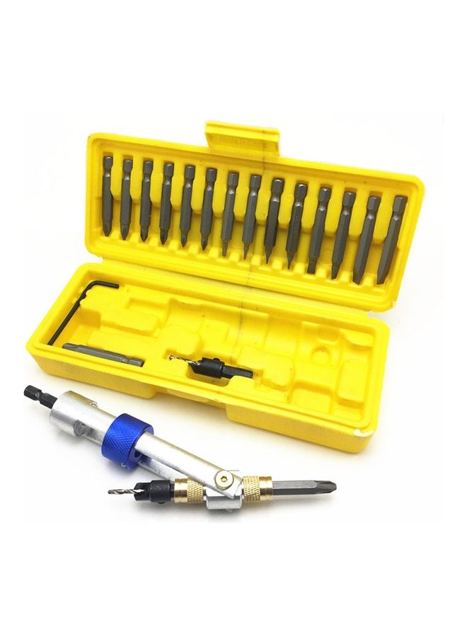 Woodworking Hole Countersink Drill Bit Set Yellow/Black - Image 3