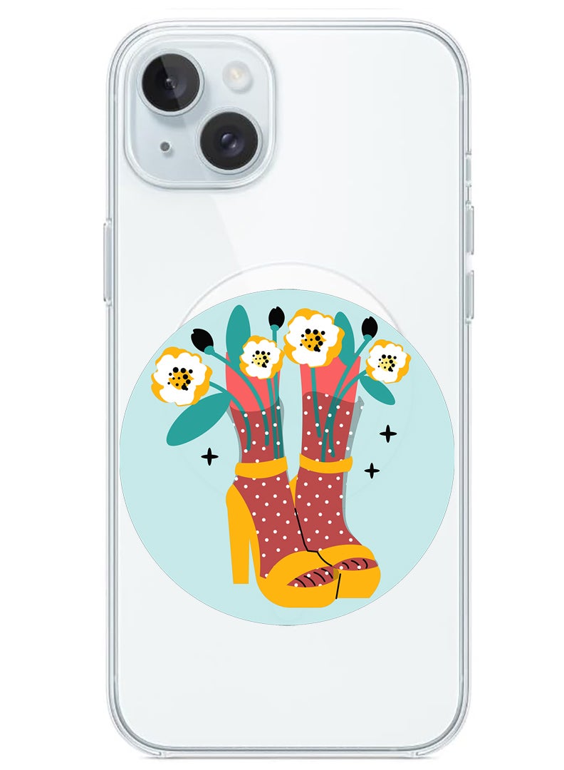 Theodor Magnetic Case for iPhone 15 Plus 6.7-inch Compatible with MagSafe Wireless Charging, Shockproof Phone Bumper Cover Heels - Image 1