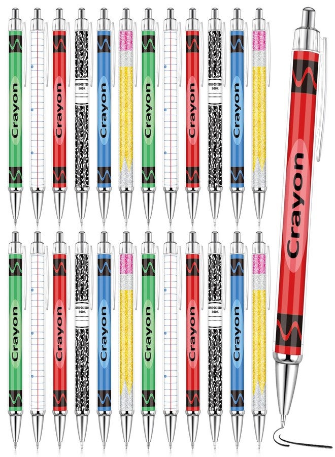 Denylo pro 24 Pcs Back to School Ballpoint Pens Sets Include Various Ballpoint Pens for Back to School Supplies for Classmates Teachers Staff Colleagues Office Supplies - Image 1