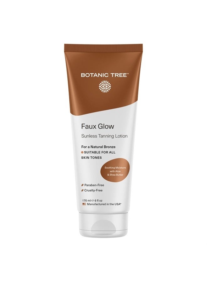 Botanic Tree مُسمّر ذاتي - مُسمّر شمس عضوي بدون شمس للحصول على تان طبيعي المظهر - لوشن مُسمّر عشبي للحصول على بشرة برونزية خالية من العيوب - مُسمّر وجه وجسم فوري للبشرة الفاتحة والداكنة. - Image 1