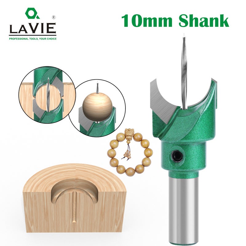 10-Piece Tungsten Steel Four-Blade Buddhist Bead Cutter Woodworking Milling Cutter Lathe Tool 10Mm Series - Image 2