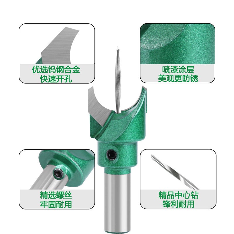 10-Piece Tungsten Steel Four-Blade Buddhist Bead Cutter Woodworking Milling Cutter Lathe Tool 10Mm Series - Image 3