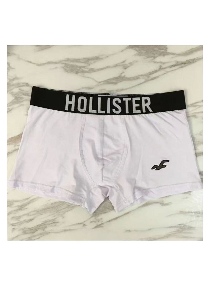 هوليستر قطعتان من بوكسر رجالي باللونين الأبيض والأسود - Image 1