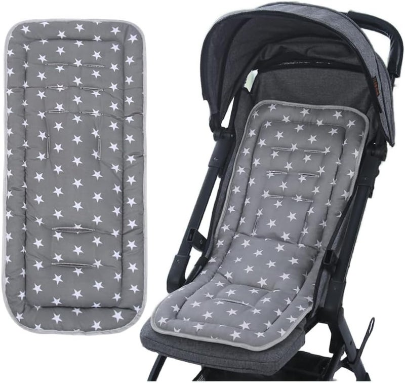 SWIUKPHE Baby Stroller Seat Liner Kids Pushchair Seat Cushion Mat Universal Breathable Stroller Liner Insert Stroller Cushion Pad Thick Cotton Stroller Liner Seat Pad Cover for Car - Image 1