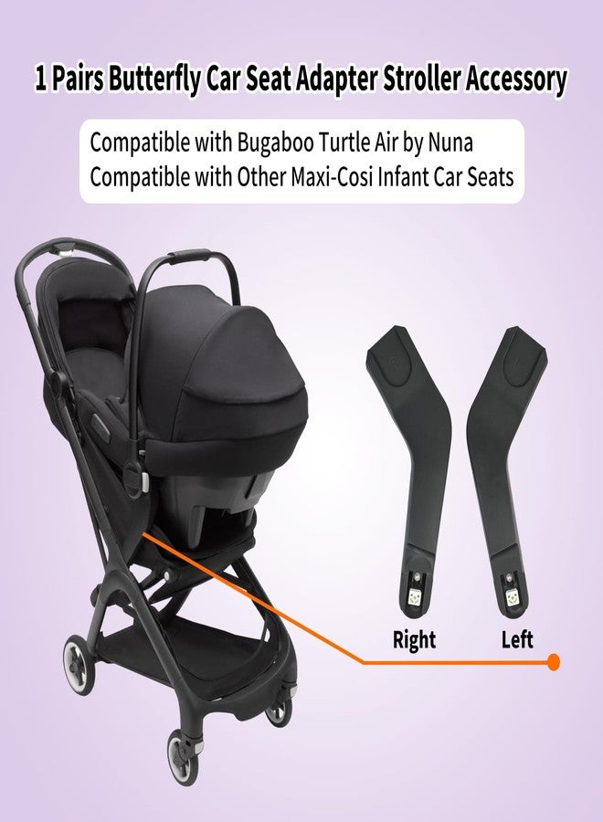 AQBB Butterfly Car Seats Adapter,Butterfly Adapter Infant Stroller Accessory Compatible with Nuna Pipa Lite Rx and Cybex Aton M and Maxi COSI Pebble 360 - Image 4