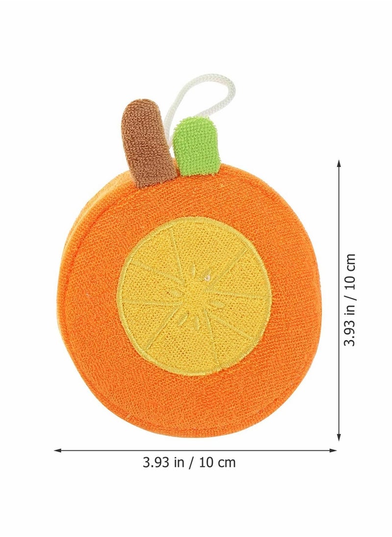 NIBEMINENT - Kids Bath Sponge, Exfoliating Soft Brush Loofah, Cute Fruit Shaped Ball Suitable for Children Baby Scrub (6 Pcs) - Image 1