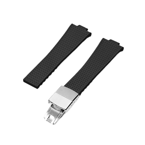 INO Design Brton Watch Bands - Rubber Watch Strap Quick Release Watchband Replacement for Tissot PRX 35/40mm Quartz/Powermatic 80 Automatic Versions Watches for Men and Women, Black - Image 4