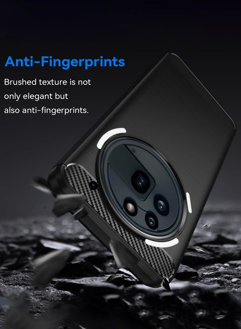 دبليو تيك Nothing Phone (3a) Pro 5G 2025 غطاء حافظة واقية من السيليكون المصقول - أسود - Image 2