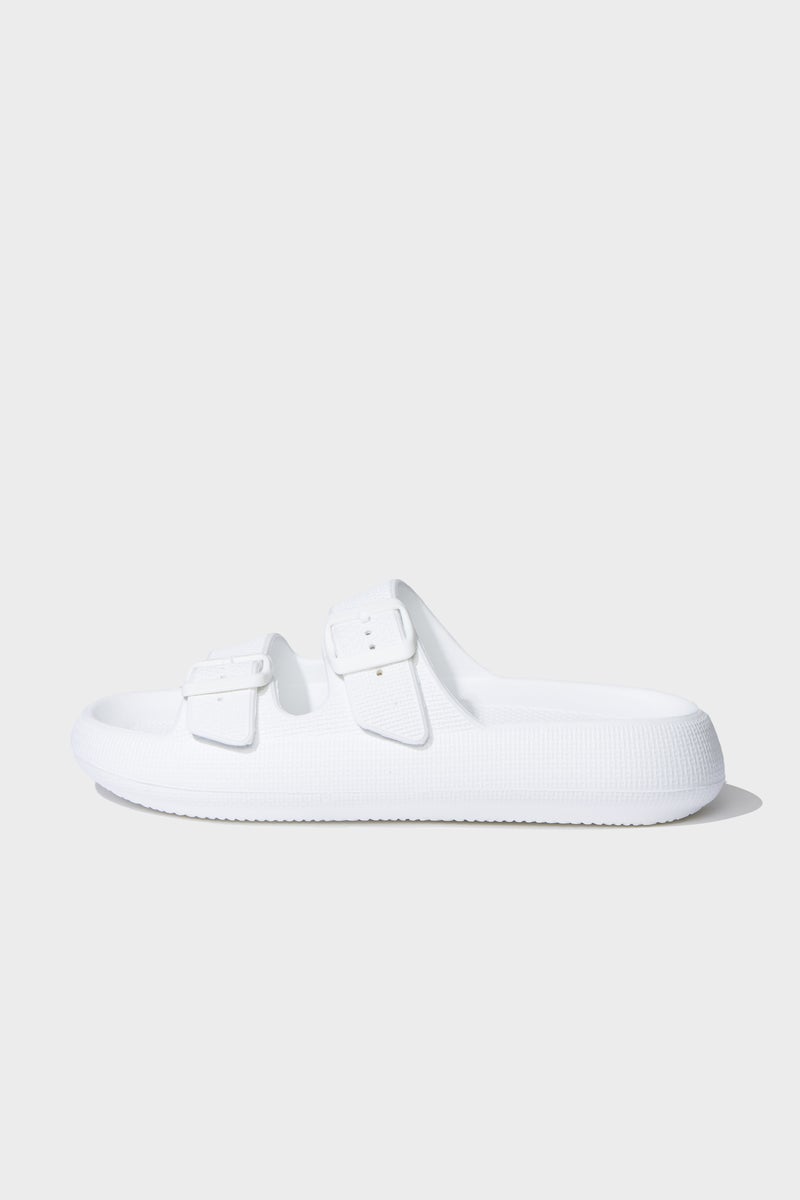 DeFacto White Woman Woman High Sole Double Banded Eva Slippers Casual - Image 2