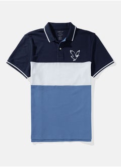 American Eagle AE Colorblock Logo Flex Pique Polo Shirt  - Image 4