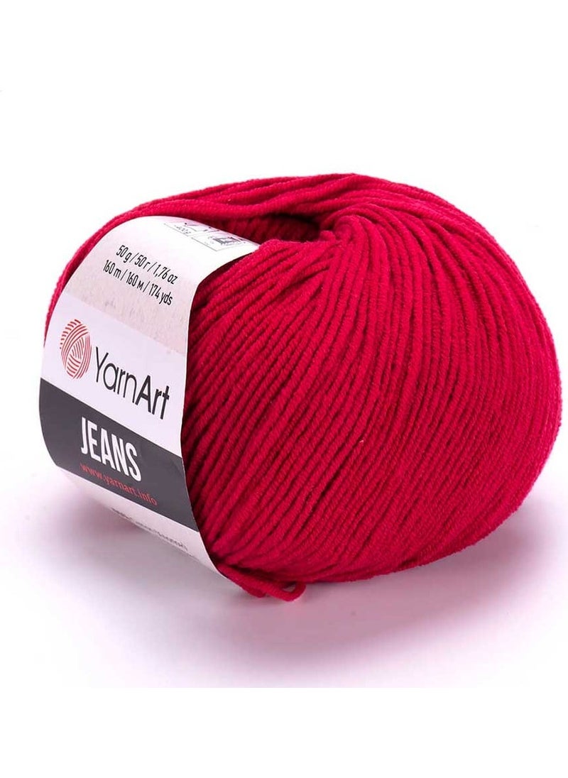 YarnArt - Jeans 51 / Red - Image 1