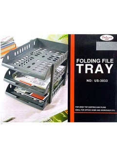 DELUX FOLDING FILE TRAY A4 (3LAYER)  - Image 1