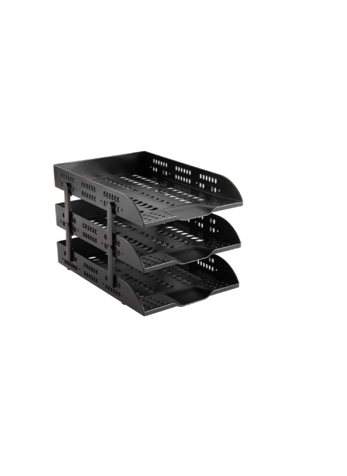 DELUX - FOLDING FILE TRAY A4 (3LAYER) - Image 1