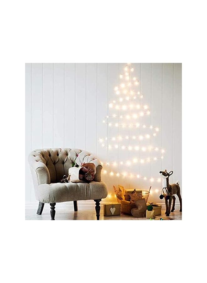 The Bros 33FT 100 LED Fairy String Lights Outdoor/Indoor, Super Bright Fairy Lights with Remote, Waterproof Copper Wire 8 Modes Christmas Lights for Bedroom Party Wedding Garden (Warm White)  - Image 5