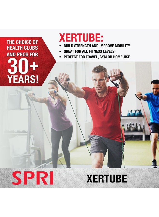 SPRI Xertube Resistance Bands with Handles – All Exercise Cords Sold Separately with Home Gym Workout Fitness Door Anchor Attachment Option - Image 3