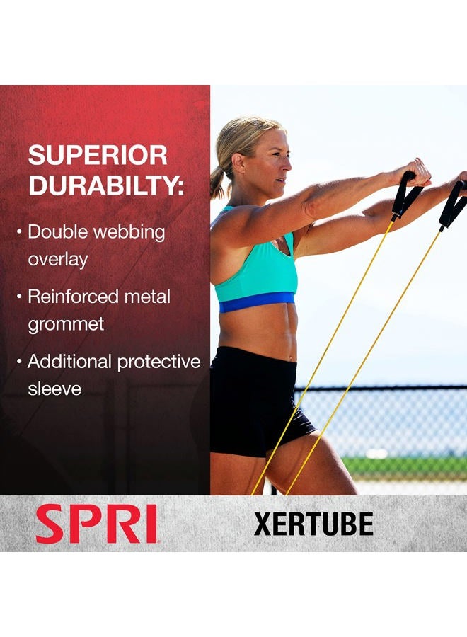 SPRI Xertube Resistance Bands with Handles – All Exercise Cords Sold Separately with Home Gym Workout Fitness Door Anchor Attachment Option - Image 5