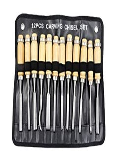 Generic 12 Piece Wood Carving Hand Chisel Tool Set - Woodworking Tools ...