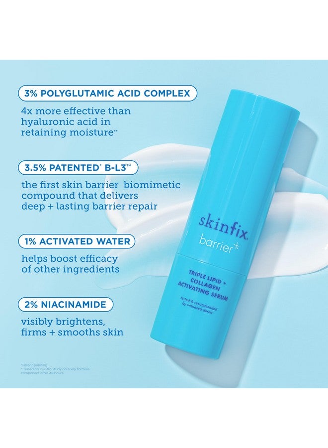 Skinfix Barrier+ Triple Lipid + Collagen Activating Serum Featuring Patented* Antiaging Bl3™ Complex And 10 Potent Active Ingredients For Firmer Plumper And Smoother Skin 1 Oz  - Image 5