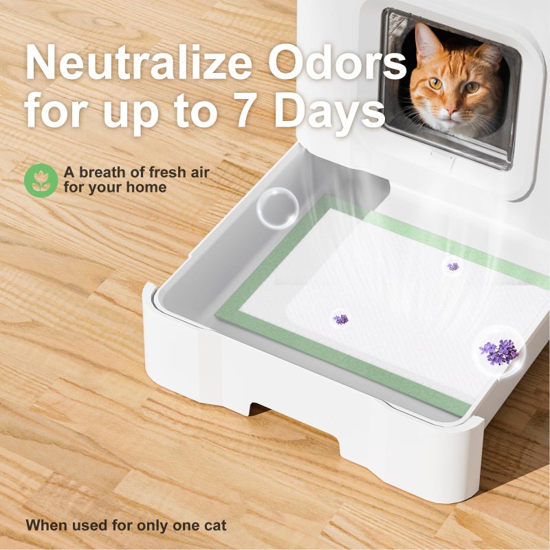 Gardner Pet Cat Pads Refill 30Counts, Extra Strength Odor Control Cat Pee Pads with Floral Fragrance for Breeze Litter System, 16.9"x11.4" Heavy-Duty Absorption for Multi-Cats - Image 3