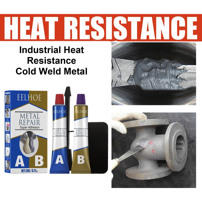 Eelhoe Ab Casting Glue High Temperature Resistant Welding Glue Metal Casting Crack Repair Agent Leak-Proofing Waterproof Welding - Image 2