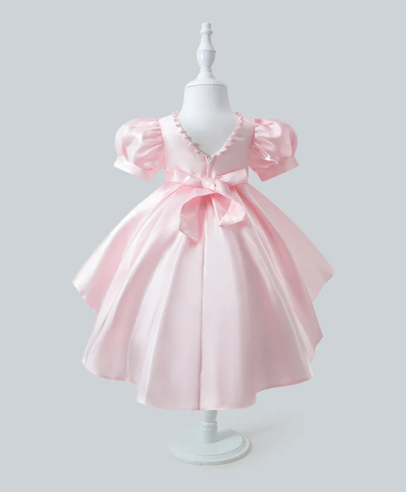 مارك وميا فستان مارك وميا سادة بفيونكة - وردي فاتح